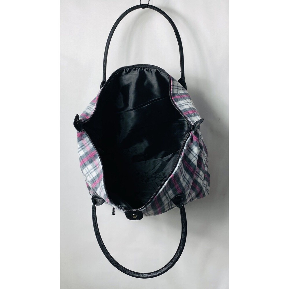 Flannel Plaid Set of 2 Tote Bags New (22”x15”x6”/15”x10”x4”) - Picture 6 of 11